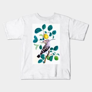 Hoopoe Bird On Lemon Tree 1800 India Kids T-Shirt